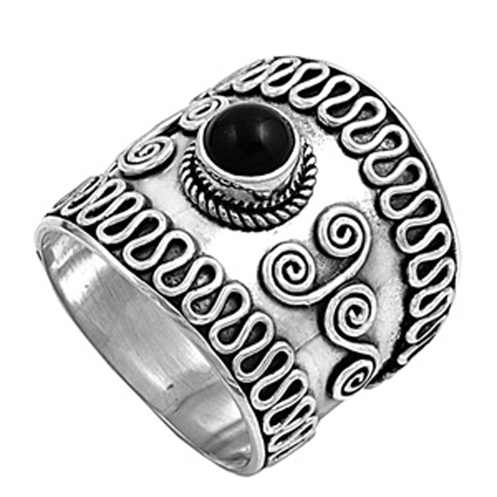 Bali Ring Neu .925 Sterling Silber breites Band - Bild 7 von 11