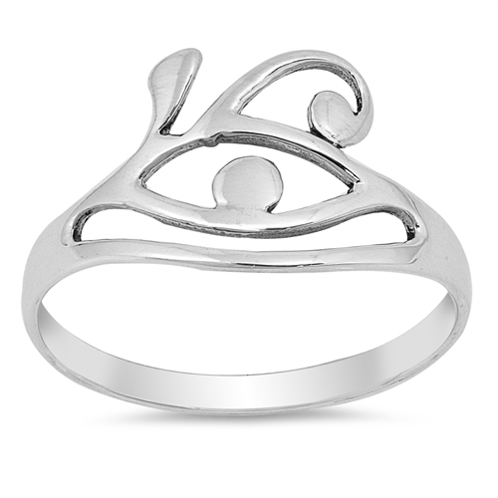 ★SENTIMENTS★ NO.500 [925 SILVER] RING [Sent sequentially o Abstract Statement Evil Eye Loop Ring New .925 Sterling