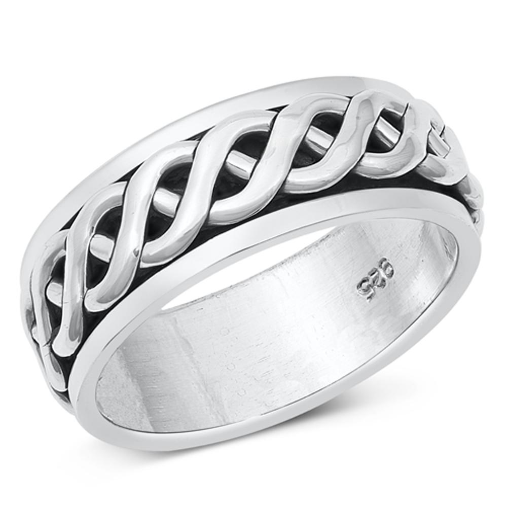 ★TOU★ [Silver 925] WAV403 Wave Sillhouette Ring Silver Wave Ring – Beautiful Earth US