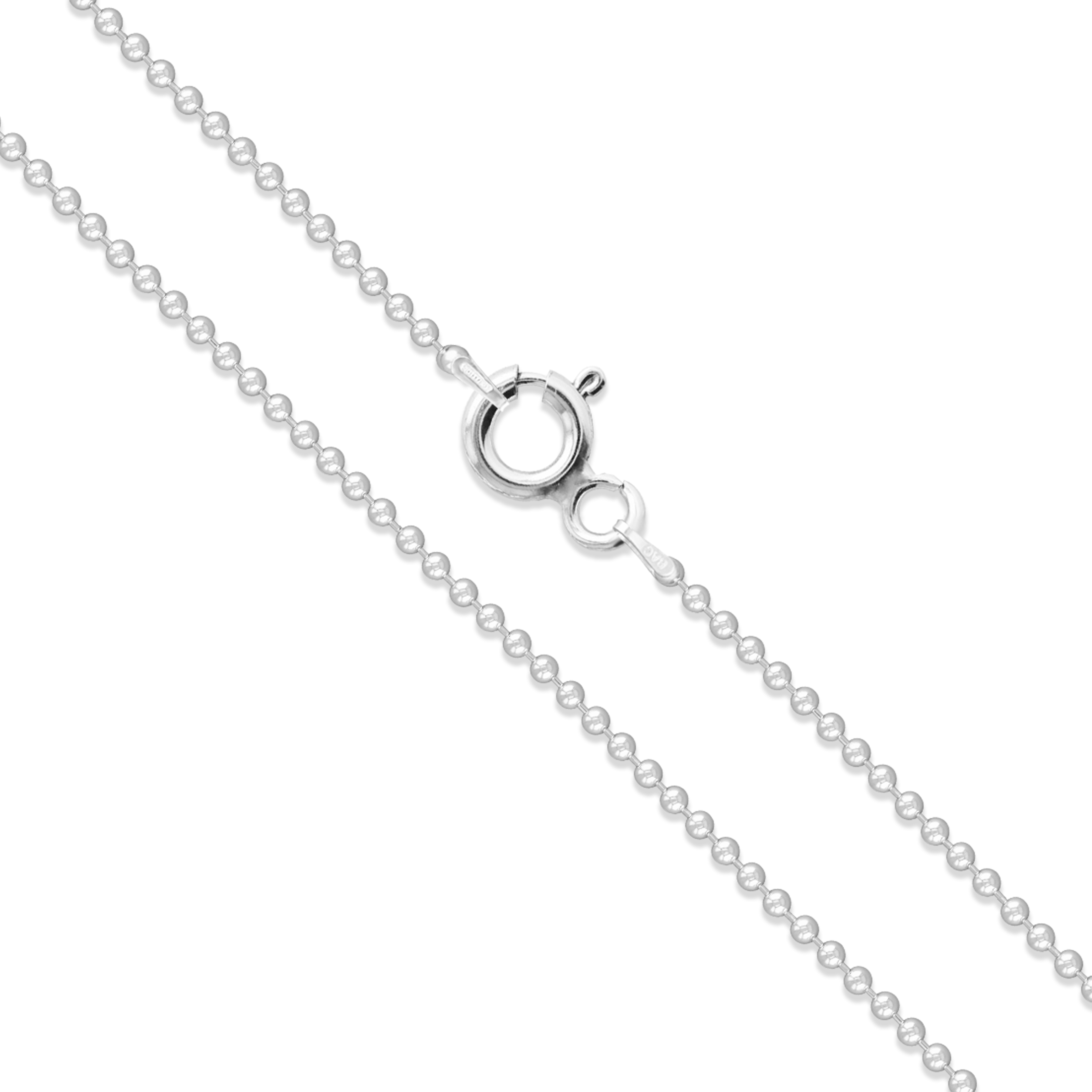 Buy Italian Ball Bead Chain Necklace 925 Sterling Silver, 30 Inch, 4 Mm,  32.21 Gr