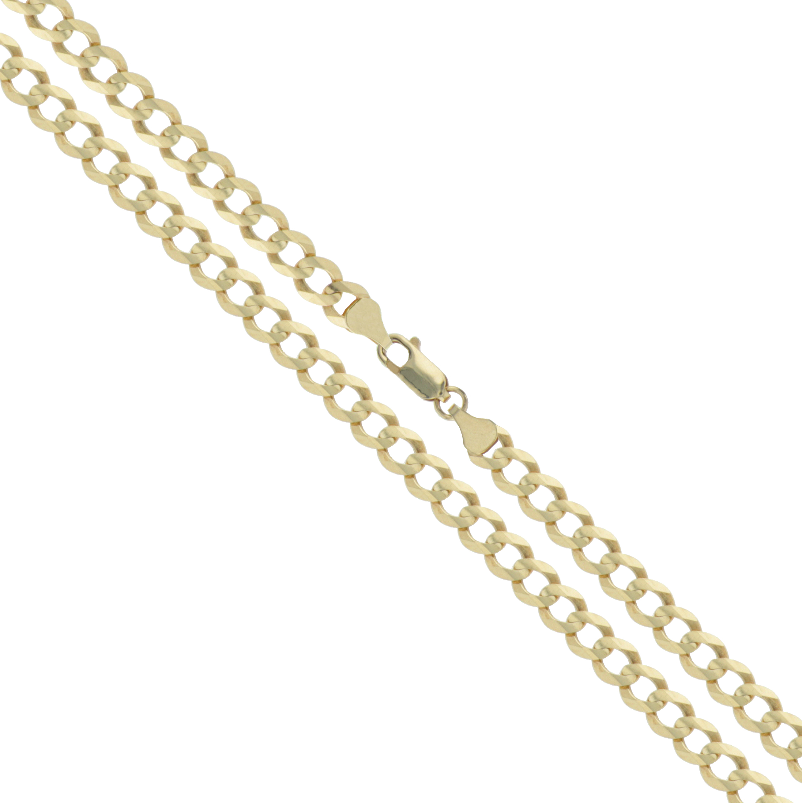 10k Yellow Gold Curb Chain Necklace - Choose Your Width, Classic Unisex Chain - View #9