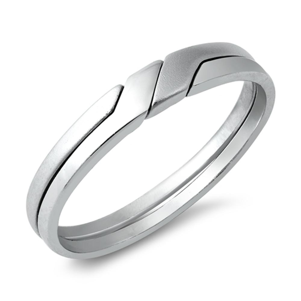 Sterling Silver Plain Band Comfort Fit Ring Solid 925