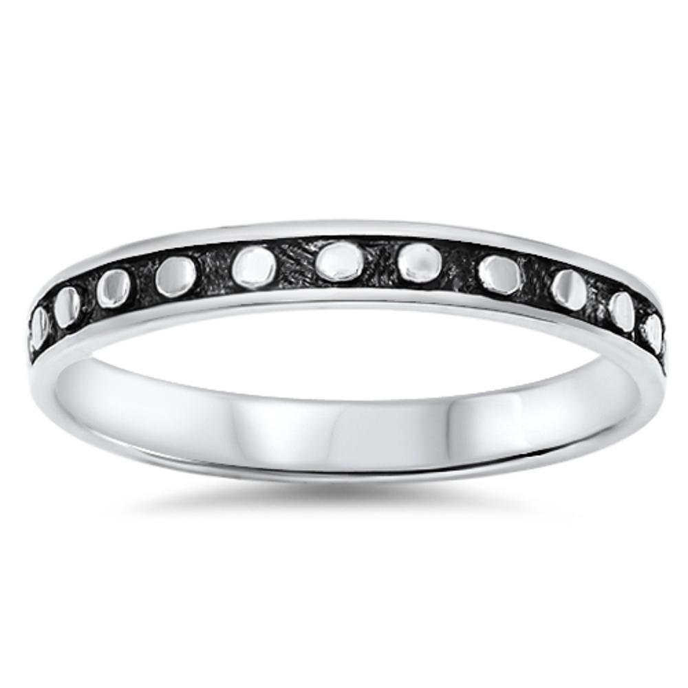Women's Bubble Circle Dot Fashion Ring New .925 Sterling