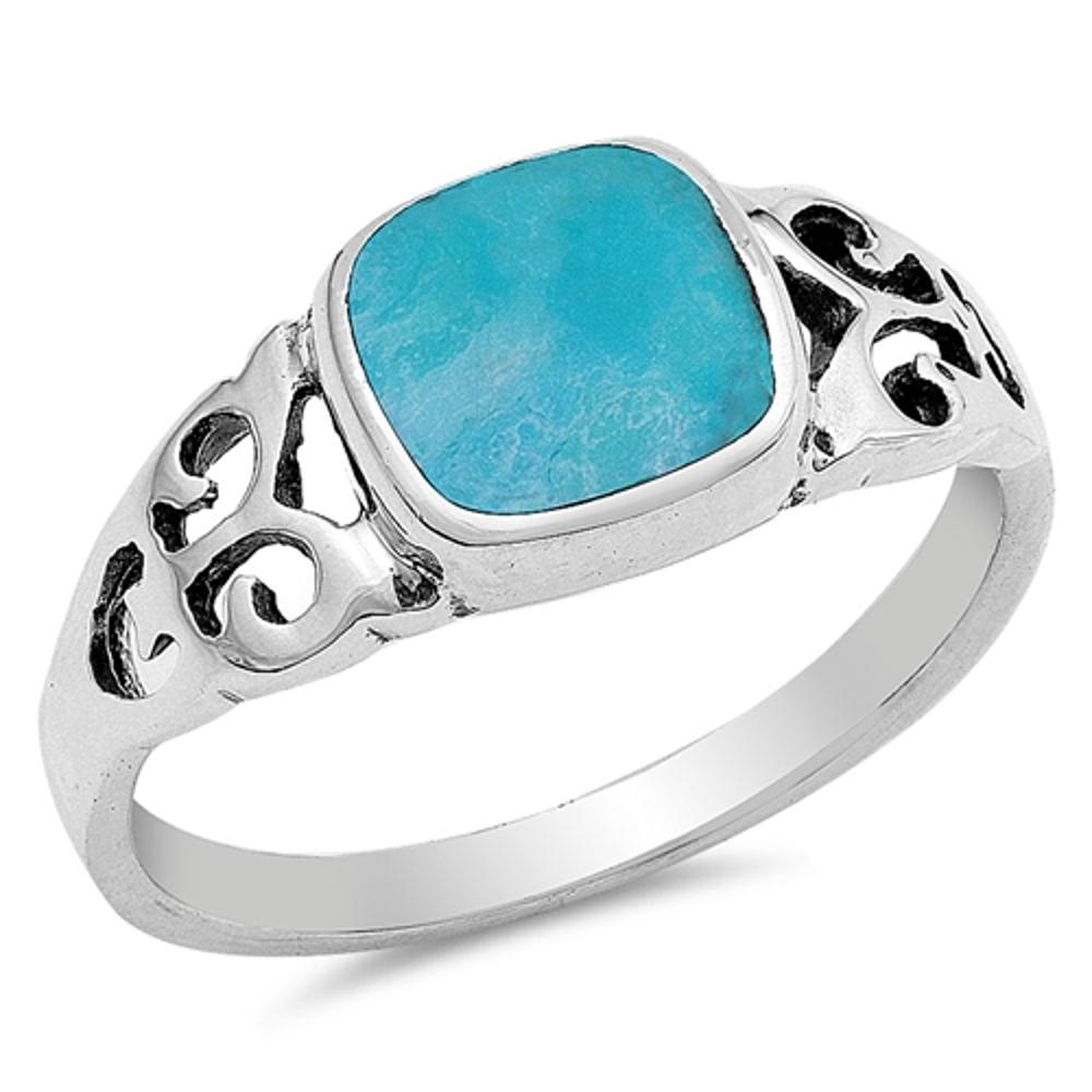 Filigraner Ring Neu .925 Sterling Silber Fleur de Lis Band - Bild 6 von 6